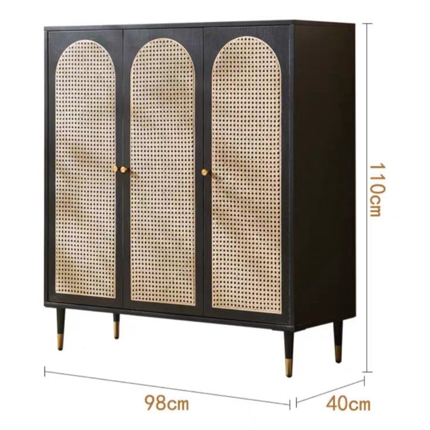 GRISEAN Rattan Shoe Cabinet - Radical Homes Singapore