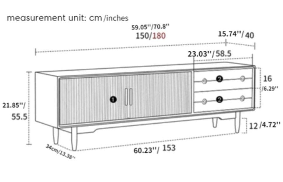 ROVAN Cherrywood TV Stand - Radical Homes Singapore
