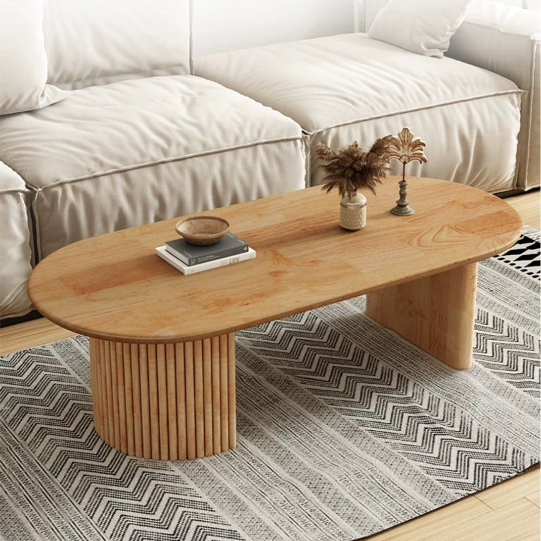 PAUL Japandi Solid Wood Coffee Table - Radical Homes Singapore