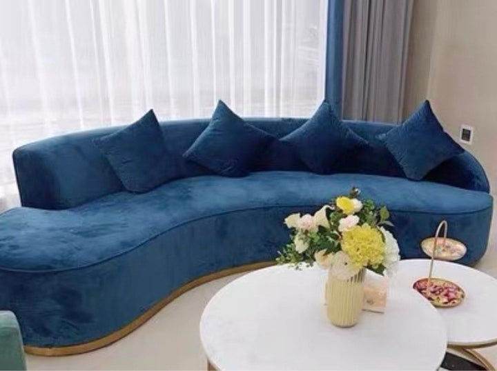 ELLINGTON Modern Curved Velvet Sofa - Cassa Haus Singapore