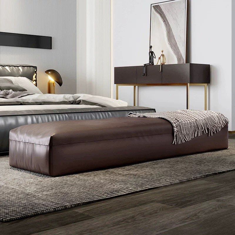 MOFUE Modern Leather Bench - Radical Homes Singapore