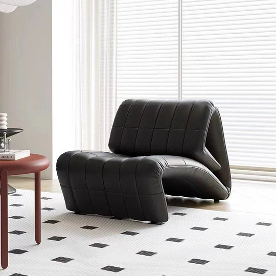 VASKEL Modern Leather Adjustable Lounge Chair - Cassa Haus Singapore