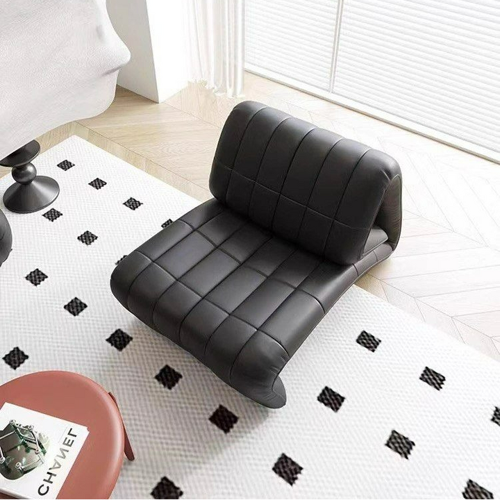 MATTHEW Modern Leather Adjustable Lounge Chair - Radical Homes Singapore