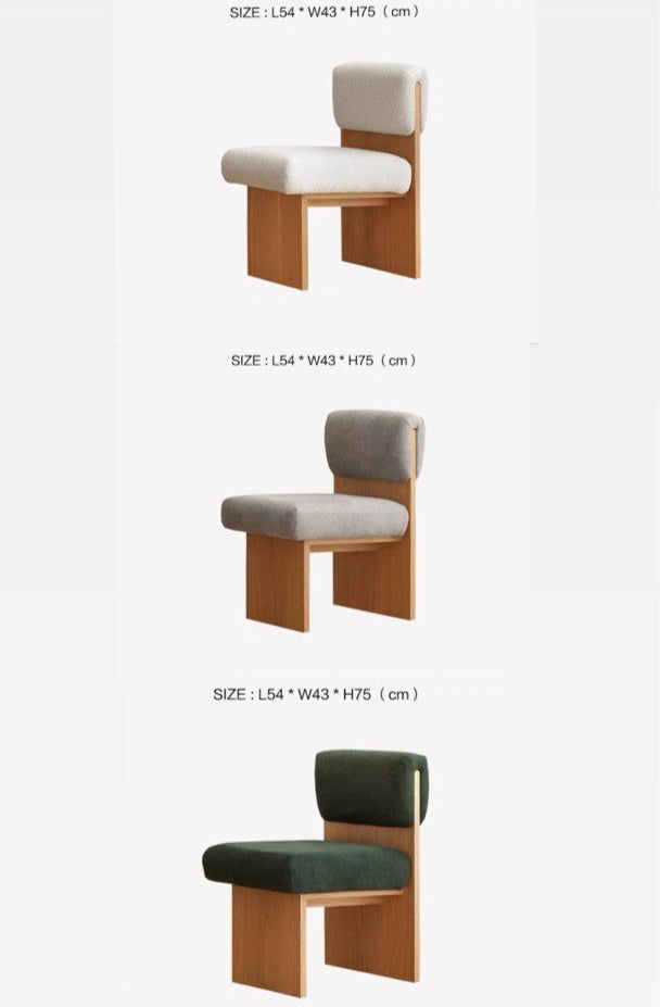 BLAIRE Modern Solid Wood Dining Chair - Radical Homes Singapore