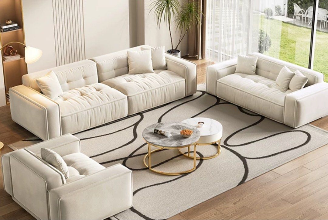 DELSIRA Modern Boucle Sofa - Radical Homes Singapore