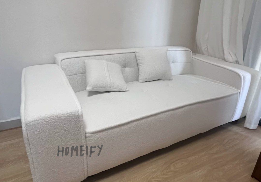 DELSIRA Modern Boucle Sofa - Radical Homes Singapore