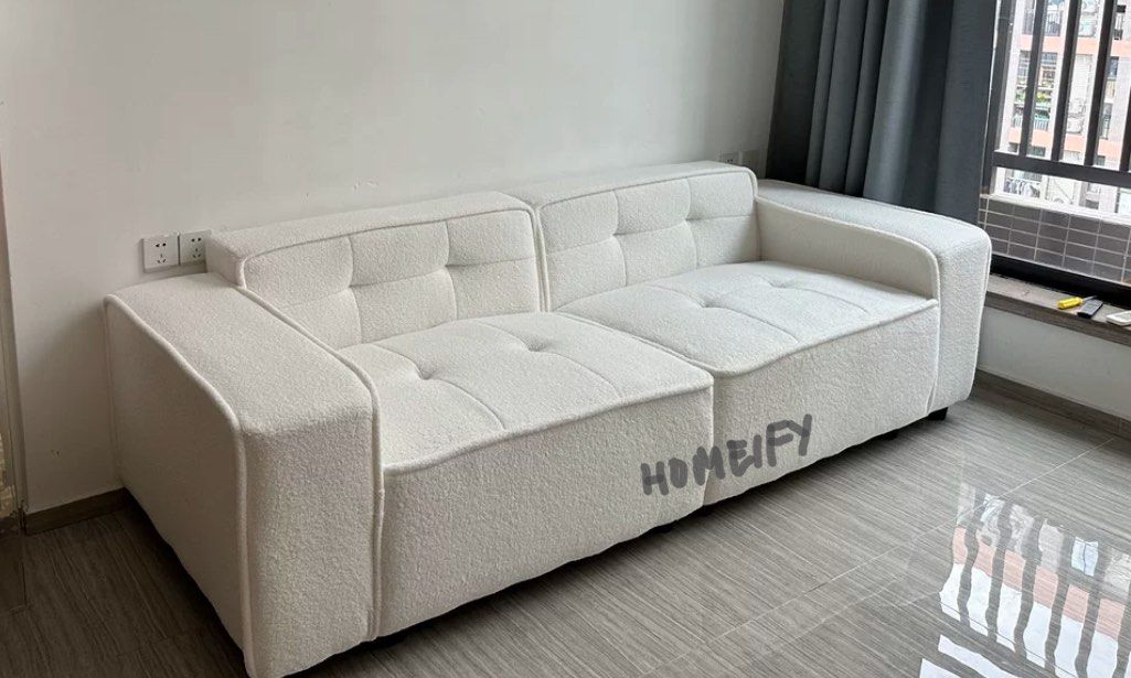 DELSIRA Modern Boucle Sofa - Radical Homes Singapore