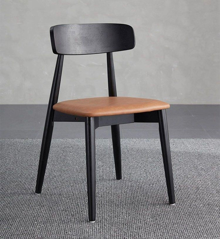BORSON Modern Leather Dining Chair - Radical Homes Singapore