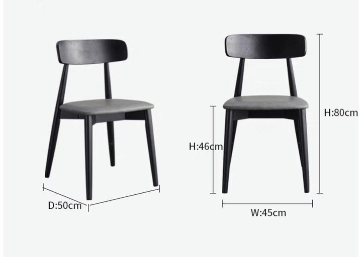 BORSON Modern Leather Dining Chair - Radical Homes Singapore