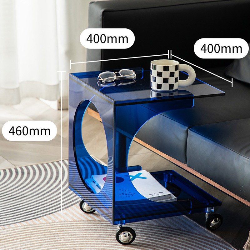 MIKA Movable Acrylic Side Table - Radical Homes Singapore