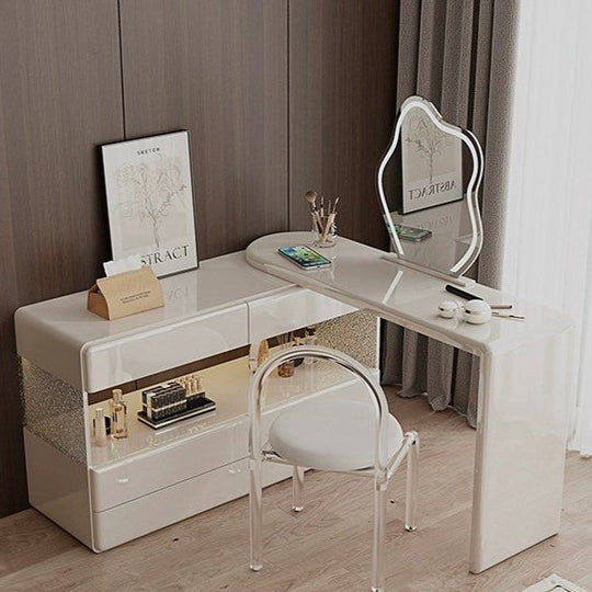 EXVORIA Modern Extendable Vanity Table - Cassa Haus Singapore