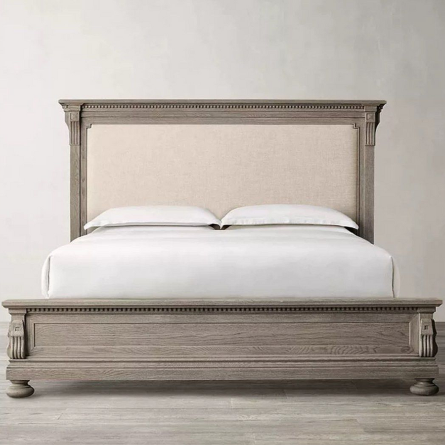 HARIER Rustic Solid Wood Bedframe - Radical Homes Singapore