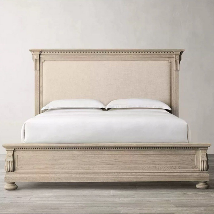 HARIER Rustic Solid Wood Bedframe - Radical Homes Singapore