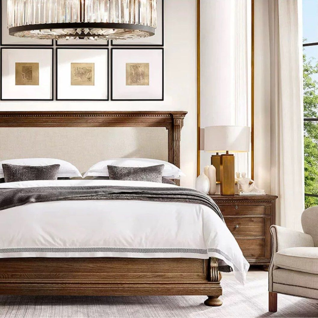 HARIER Rustic Solid Wood Bedframe - Radical Homes Singapore