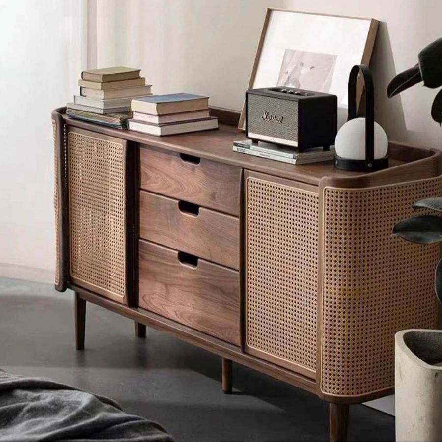 JAVEAN Solid Wood Sideboard - Radical Homes Singapore
