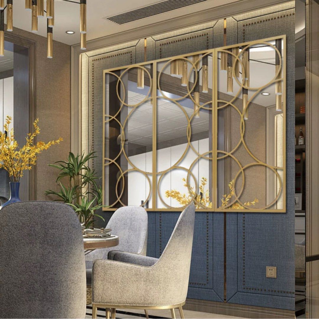 AUREVANTHE Victorian Gold Accent Mirror - Cassa Haus Singapore