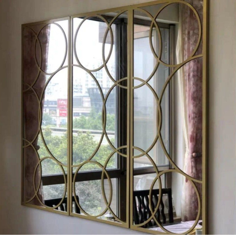 AUREVANTHE Victorian Gold Accent Mirror - Cassa Haus Singapore