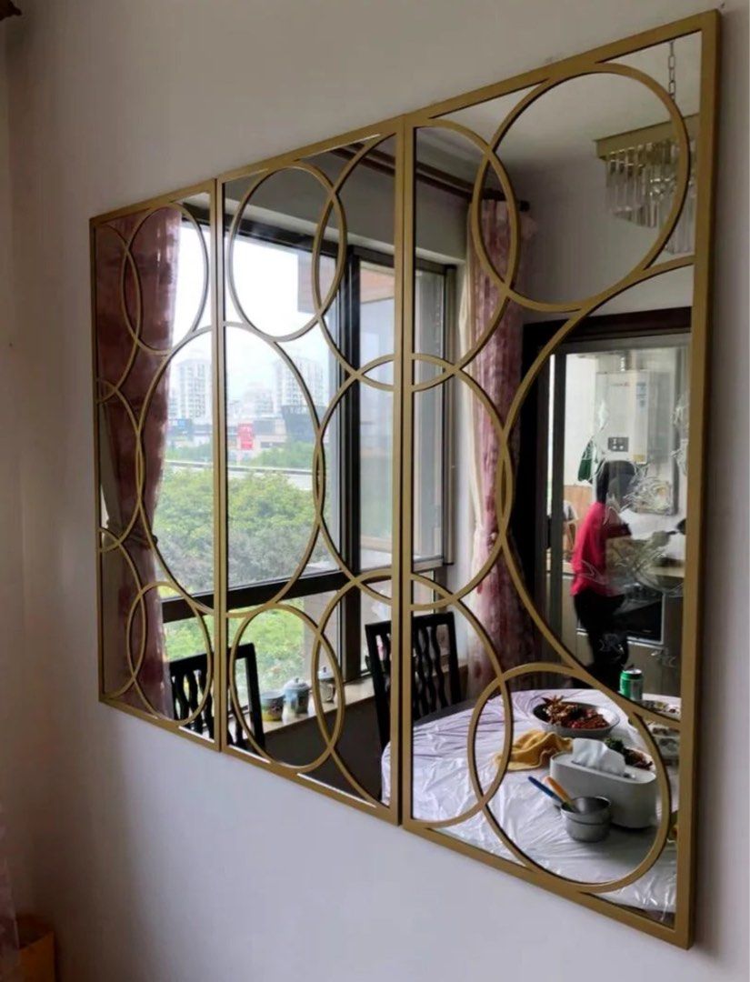AUREVANTHE Victorian Gold Accent Mirror - Cassa Haus Singapore