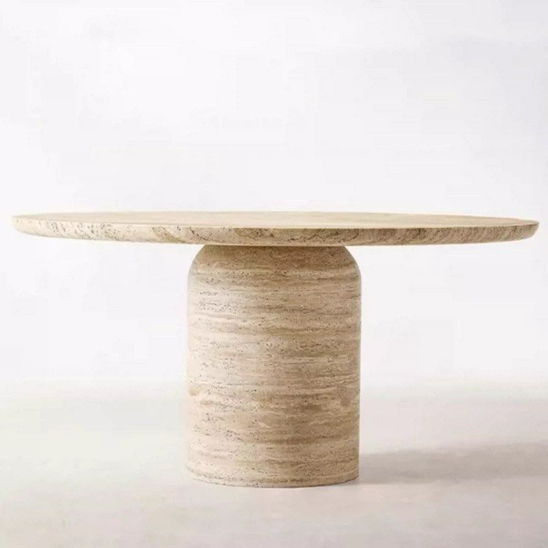MARGOT Modern Travertine Dining Table - Radical Homes Singapore