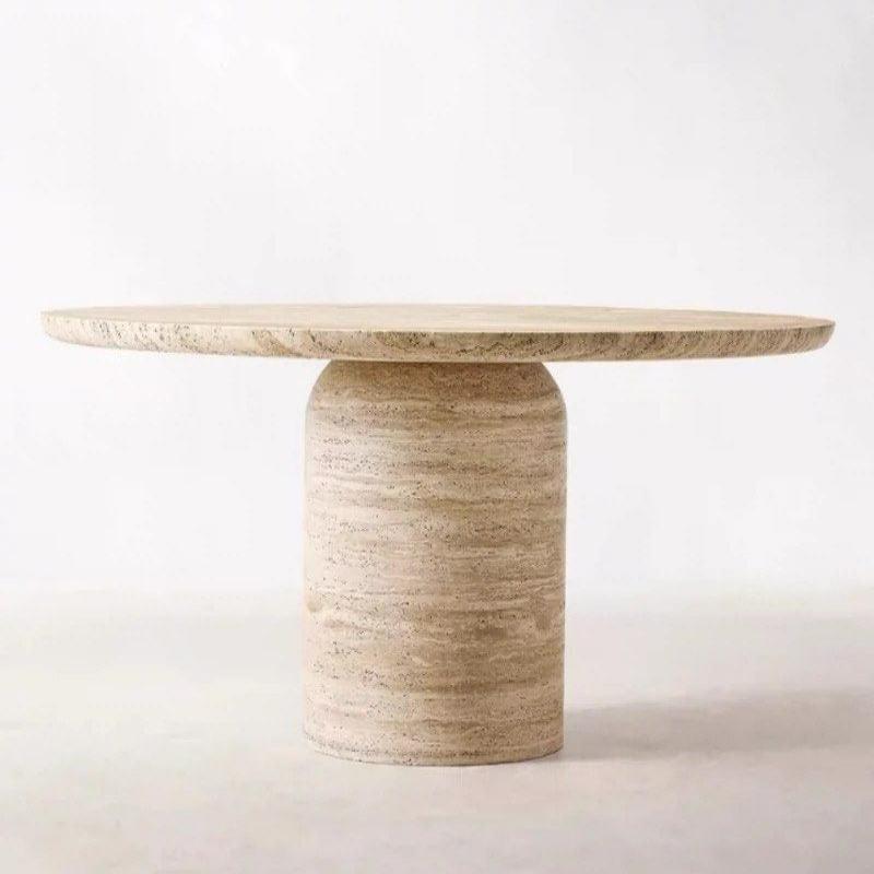 MARGOT Modern Travertine Dining Table - Radical Homes Singapore