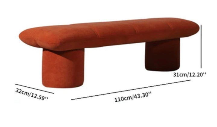 ELSPETH Upholstered Bench - Radical Homes Singapore