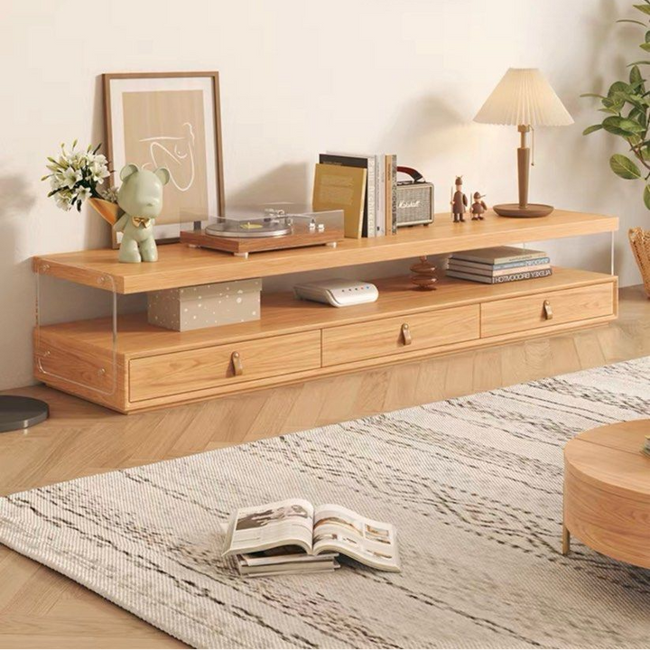ELMARO Japandi Solid Wood TV Console - Cassa Haus Singapore