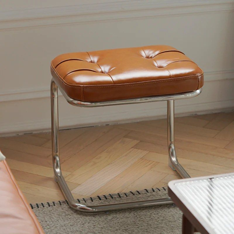FABIOLA Leather Bench & Ottoman - Radical Homes Singapore