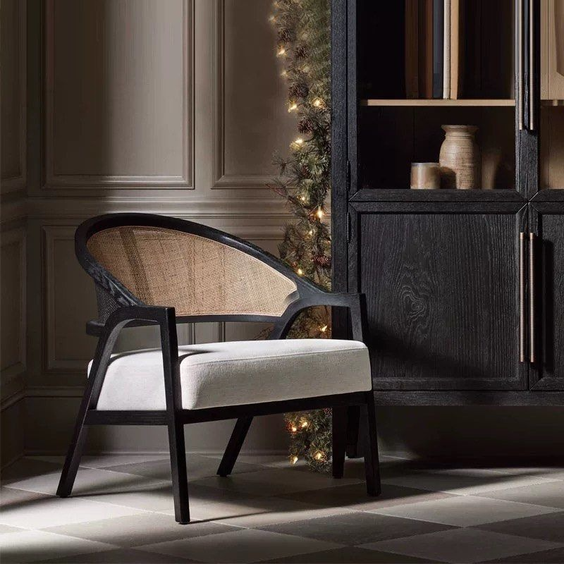 SIENNA Rustic Solid Wood Lounge Chair - Radical Homes Singapore