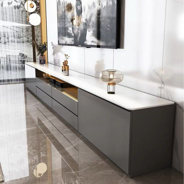 VERNESTRA Modern Sintered Stone TV Console - Radical Homes Singapore
