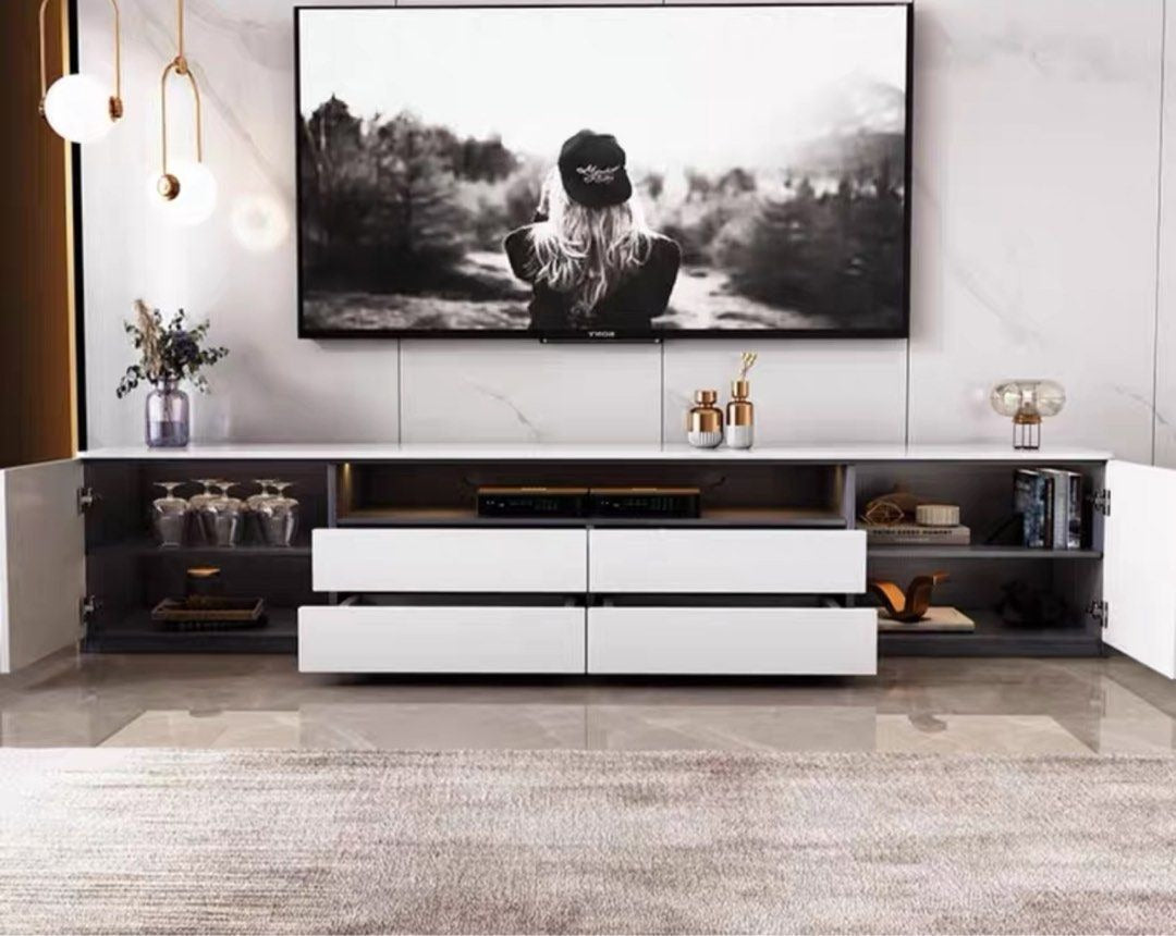 VERNESTRA Modern Sintered Stone TV Console - Radical Homes Singapore