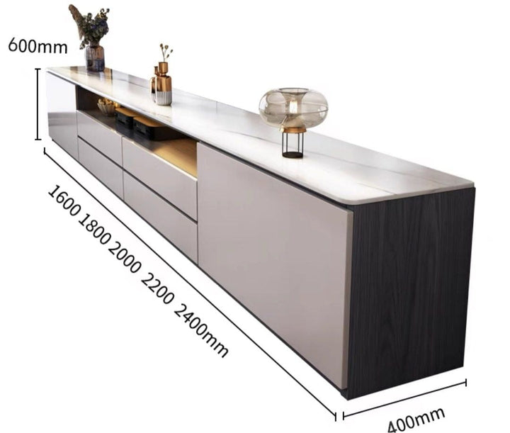 VERNESTRA Modern Sintered Stone TV Console - Radical Homes Singapore
