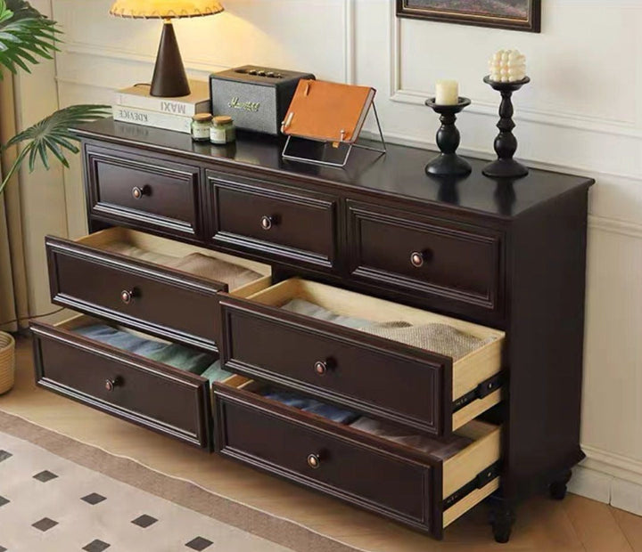 VIVENTIA Victorian Walnut Chest Of Drawers - Radical Homes Singapore