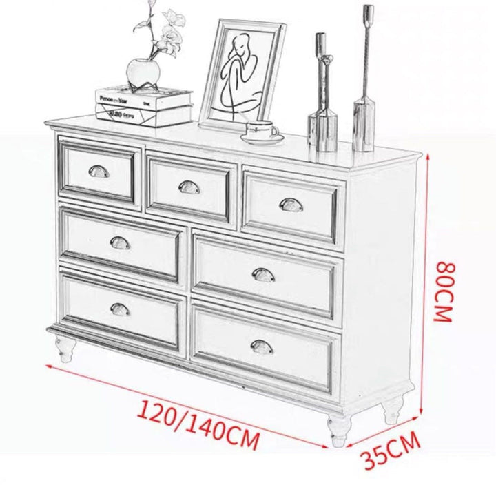VIVENTIA Victorian Walnut Chest Of Drawers - Radical Homes Singapore