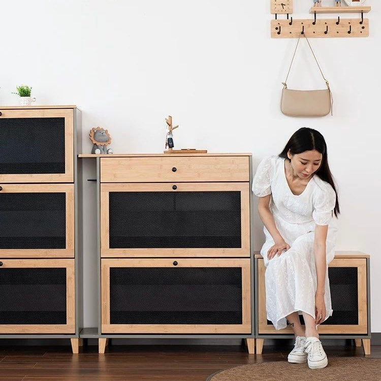HEVINA Modern Shoe Cabinet - Radical Homes Singapore