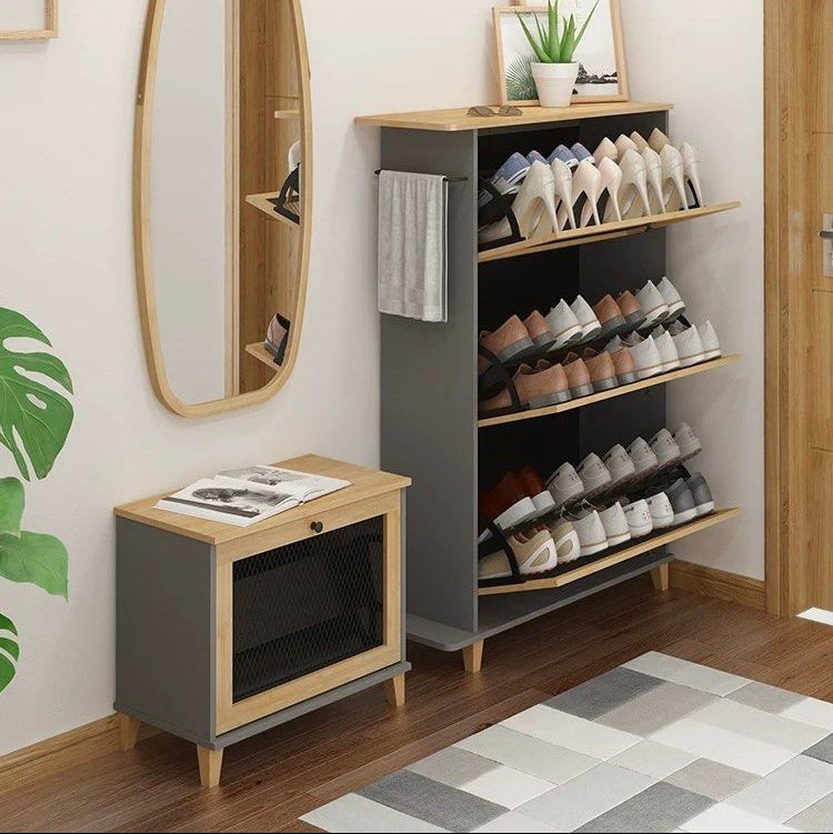 HEVINA Modern Shoe Cabinet - Radical Homes Singapore