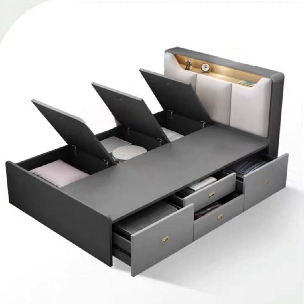 VINTE Modern Multipurpose Storage Bedframe - Cassa Haus Singapore
