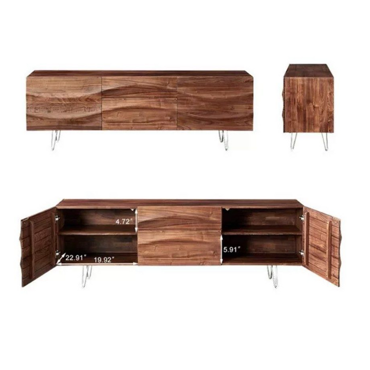 FAZI Rustic Solid Wood Sideboard - Radical Homes Singapore