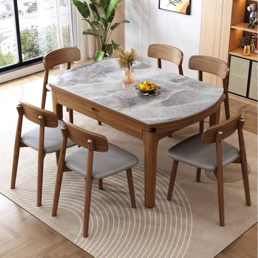 CARMONA Modern Extendable Round Dining Table - Radical Homes Singapore