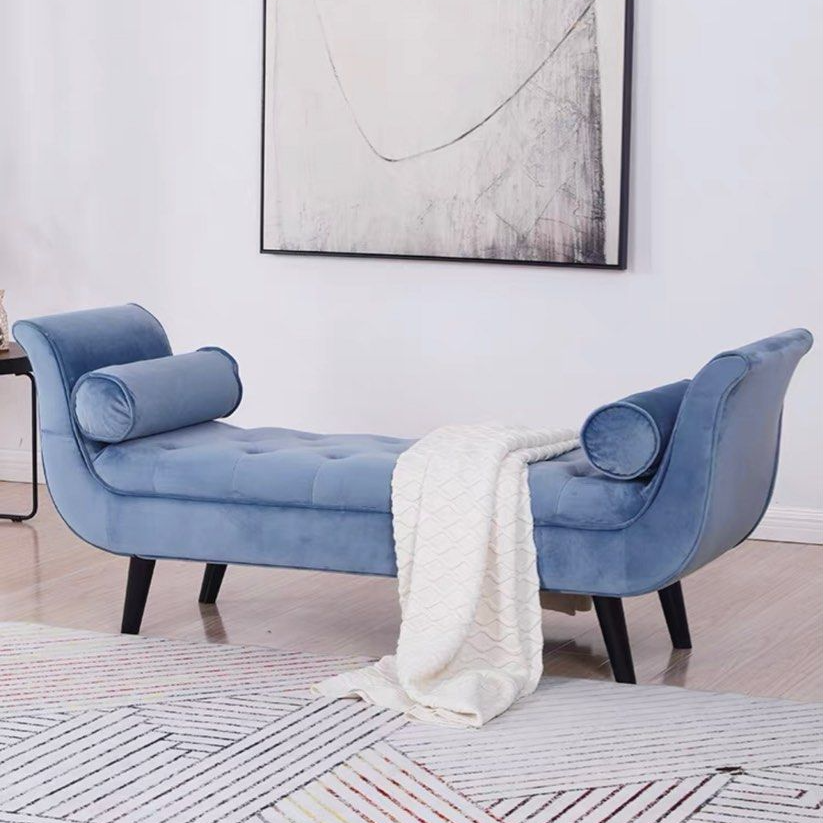 TOPHER Modern Velvet Bench - Radical Homes Singapore