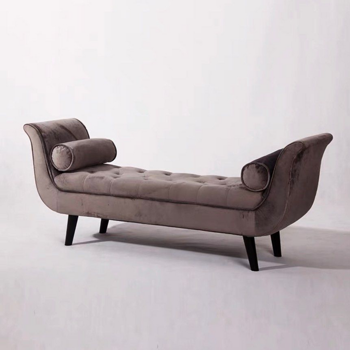 TOPHER Modern Velvet Bench - Radical Homes Singapore