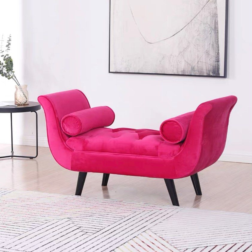 TOPHER Modern Velvet Bench - Radical Homes Singapore