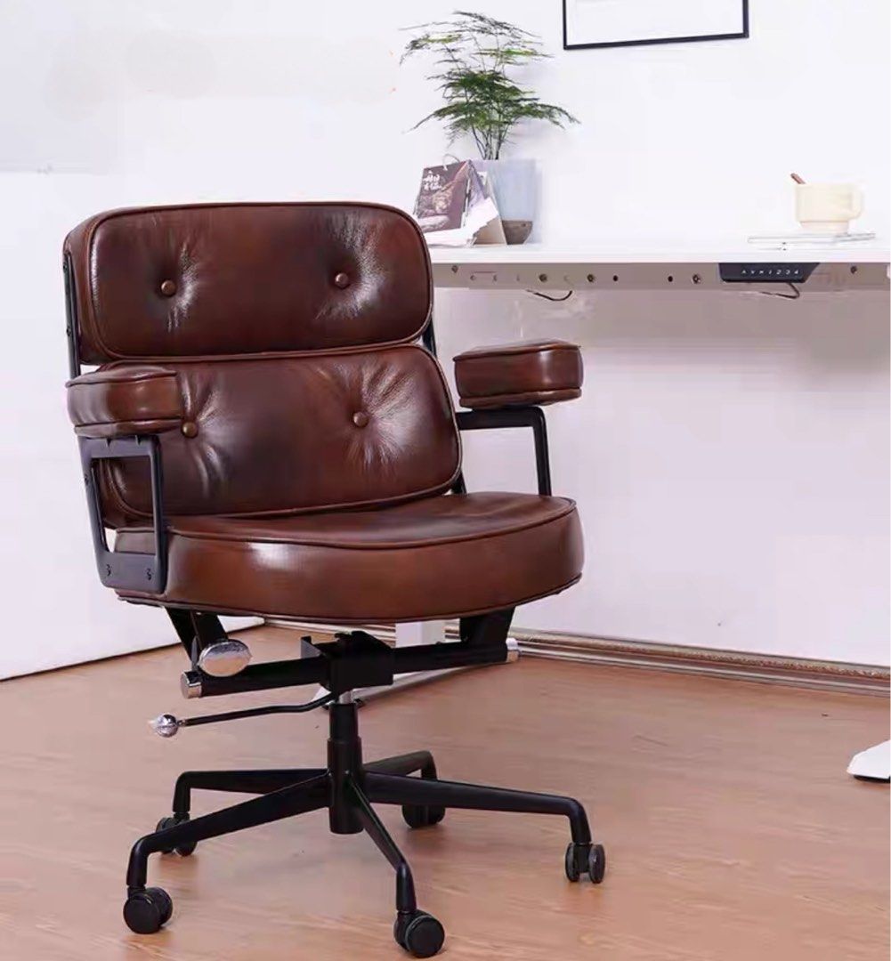 LARKIN Modern Leather Office Chair - Radical Homes Singapore