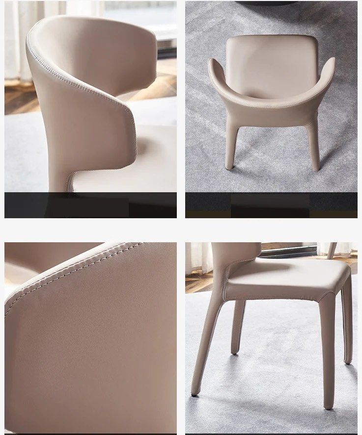 BLEEZ Italian Leather Dining Chair - Radical Homes Singapore