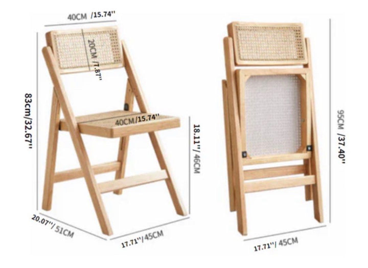 HORIYAMA Beech Foldable Chair (set of 2) - Radical Homes Singapore