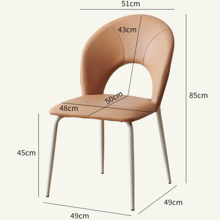 SULLIVAN Modern Leather Dining Chair - Cassa Haus Singapore