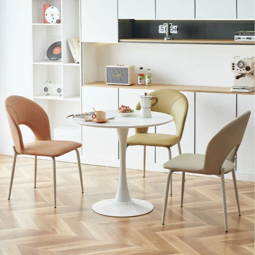 SULLIVAN Modern Leather Dining Chair - Cassa Haus Singapore