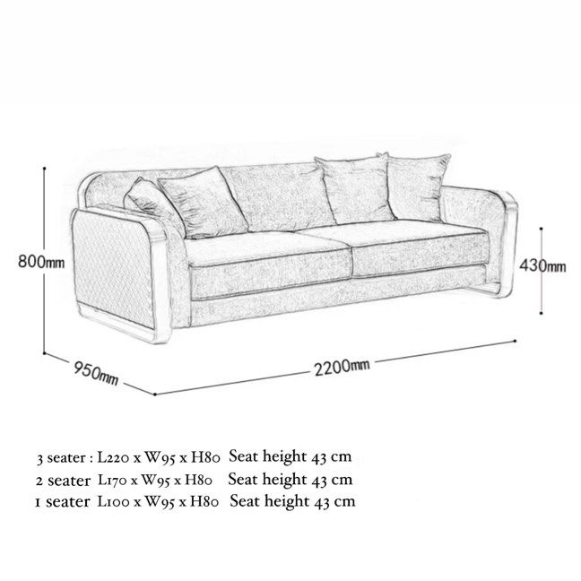 ORLENCIA Luxurious French Sofa - Radical Homes Singapore