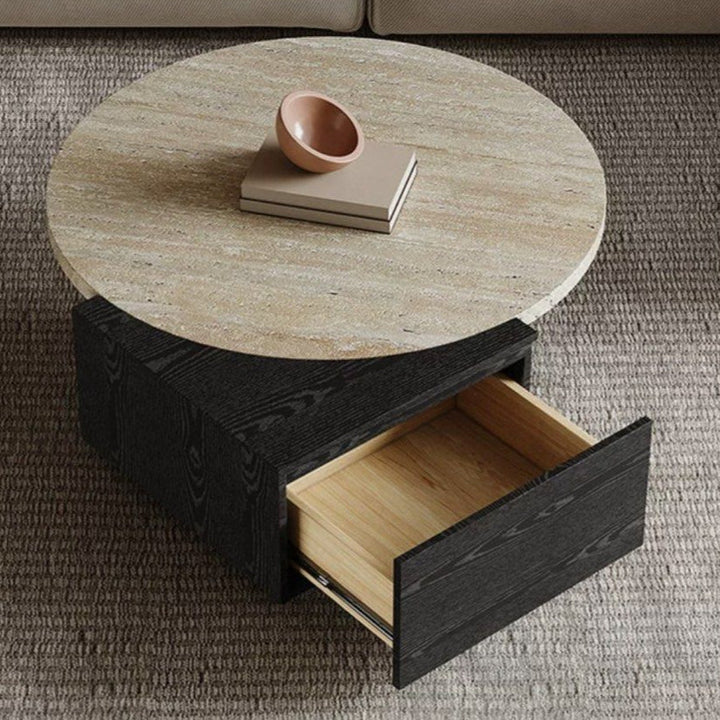 HUDURE Modern Travertine Coffee Tables - Radical Homes Singapore