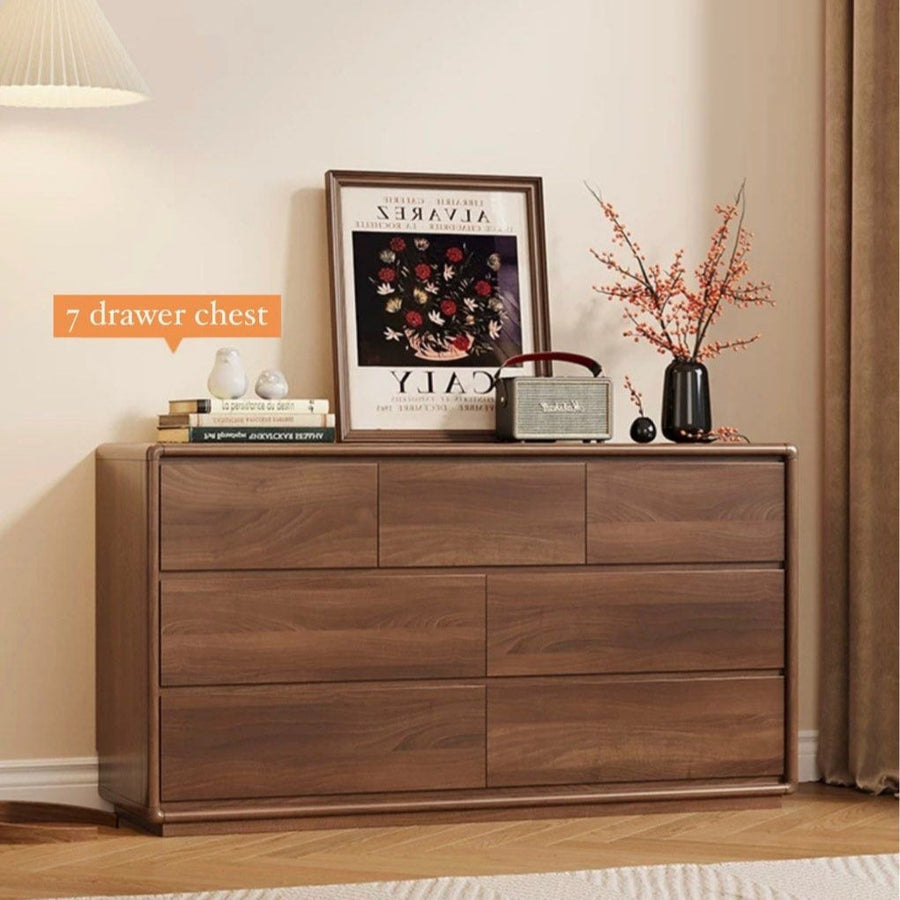 MUNDI Rustic Walnut Chest Of Drawers' - Radical Homes Singapore