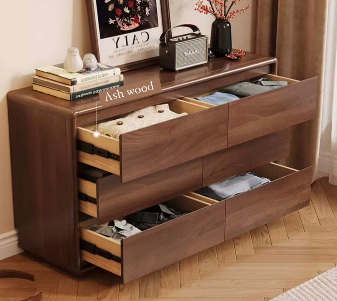 MUNDI Rustic Walnut Chest Of Drawers' - Radical Homes Singapore